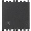Vimar 19008.2 Arké Pulsante, 2 moduli, 1 polo NO, 10A, illuminabile, grigio