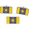 Family-crests.com Hamilton (Canada) Bandiera Gemelli E Fermacravatta Set