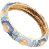 Bracciale oro smalto per cloisonne misura 6 1,3 cm per vestibilità com