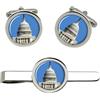 Giftshop UK Capitol, Washington D.c. Gemelli E Fermacravatta Set