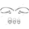 NICKSTON 2 Lacci Alle Orecchie E 3 S/M/L Auricolari Set per Plantronics Esploratore 80