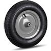 relaxdays Ruota per carriola 4.80 4.00-8 pneumatico gonfiabile cerchione in acciaio