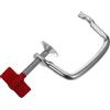 Adjustable Pasta Maker Clip Red Metal and PP Fixing Clamp Part