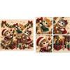 Affascinante Kit Gatto Festivo per Decorazione Natalizia 20x20cm Tel