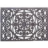 Tappeto Decorativo in Metallo Traforato Resistente Zerbino con Disegno a Volute
