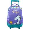 CYPBRANDS CyP Brands-Snoopy, Zaino con carrello compatto, materiale scolastico, multicolore, prodotto ufficiale