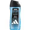 adidas, After Sport Gel Doccia Bagnoschiuma 3 in 1 per Corpo, Capelli e Viso, Fo