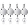 No 4Pcs Un Scomparsa ID Badge Cordino Nome Tag Porta C9143