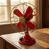 Riproduzione di Ventilatore Antico Retrò | Ventilatore Vintage da Tavolo,