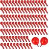 No 100Pcs Palloncino Rosso Rubino Palloncino nel Metallo Pallonci8600