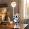 Statuetta Astronauta con Lampada Moderna Proiettore con Telecomando Decorativa