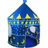 Fair shop Tenda da Gioco Bambino Palazzo Blu Castello Magia Casa Giardino 135 x 105 cm