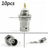 Areyourshop 10Pcs Connettore BNC Female Jack Bulkhead Solder Panel Mount Dritto Y H7