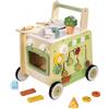 Carrello Primi Passi con Cucina Educativo Cucina Primi Passi in Legno Didattico