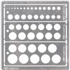 Tamiya 74150 Circle Stencil PE (3) 1-12.5 mm, Craft Tools, Model Making Accessor