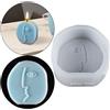 Stampo In Silicone Per Viso Astratto, Candele Per Aromaterapia, Decorazioni Per