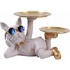 Statua canina, portachiavi, statua multifunzionale di cane francese, maggiordomo