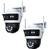 NIVIAN 2PZ Telecamera Nivian PT Motorizata 3MP 4mm audio bidirezionale WiFi Slot per SD