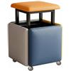 Sgabello modulare a cubo 5 pezzi con struttura robusta, 5 in 1, trasformabile.