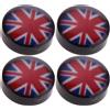 4 pezzi Magneti Orecchini No Piercing Ear Stud 8mm USA UK Flag British Flag