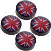 4 pezzi Magneti Orecchini No Piercing Ear Stud 8mm USA UK Flag British Flag
