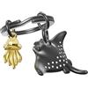 METALMORPHOSE - Portachiavi Raie Manta - Portachiavi animale marino in metallo smaltato, accessorio per chiavi, borsa o auto, idea regalo originale per gli amanti dell'oceano e delle immersioni