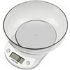 Salter - Bilancia di precisione bilancia elettronica ciotola, Cromo, White, 18.5x21.5x14.5 cm