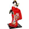 Bambola Geisha Giapponese da Collezione Bambola Kimono Geisha Autoportante