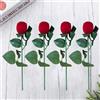 4Pcs Red Fabric Jewelry Organizer Boxes Reusable Durable Jewelry Storage Case