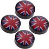 4 pezzi Magneti Orecchini No Piercing Ear Stud 8mm USA UK Flag British Flag