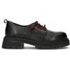 Bueno Stringata Donna Nero Pelle Naturale Z1421-NEB-A102537