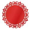BIG PARTY 6 SottoPiatto ROYAL Ø33 cm ROSSO lucido in carta - addobbo decoro tavola