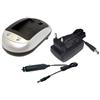 PowerSmart Caricabatteria + Auto Cavo per Casio Exilim EX-FH100 EX-H10 EX-H20G