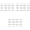 30Pairs Reusable Silicone Glasses Nose Pads Soft Clear Adhesive Comfort Pads
