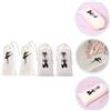 Assorted Color Ballet Drawstring Storage Bags Durable Dance Shoe Pouches
