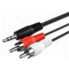 Cavo Audio Jack 3,5mm a 2 RCA Maschio 1.5 Metri per Casse Strumento Acustico