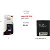 Batteria BL-5K 1200mAh 3,7V Li-ion Compatibile con Nokia C7 N85 N86 X7 701