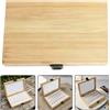 Lightweight Bamboo Paint Storage Organizer Box for Watercolor Artists with Lid