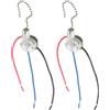 2 Pcs Interruttore Per Ventilatore Soffitto Catenelle Catenella Plafoniera