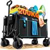 Beau Jardin Carrello da Giardino Pieghevole 300L, Carrello Spiaggia con Ruote Grande, Res...