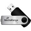 Mediarange 813005 mr912 flexi unità flash usb 64 gb 15mb/s usb 2.0 nero-argento