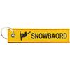 Portachiavi Snowboard Snow Moto Tessuto Multicolore Unisex 1 Pezzo Originale