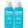 Chilly Senza Risciacquo, Detergente Intimo Senza Risciacquo Antibatterico, Da usare sulla Carta Igienica, Protezione igienizzante, Formula in Mousse a pH5, Con Anti-Odor, Clinicamente Testato - 100ml
