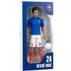 Megableu Figura di calcio Desiré dotato FFF, realistica e articolata, 20 cm | Licenza ufficiale FFF da 8 anni - 10 punti di articolazione, si adatta in piedi e indossa l'outfit dei Blus con il numero 24