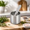 Mortaio Robusto Tritatutto Manuale in Metallo di Alimentare Alimentare