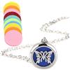 Reusable Aromatherapy Diffuser Necklace Essential Oil Pendant with Solid Design