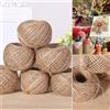100m DIY Rotolo Lino Naturale Iuta Filo CANAPA Cordino Corda Tela Di Decor for
