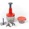 Meridiana CHEF ROTOR Mixer tritatutto Tritaverdure (Rosso) Trita Verdure 5 Lame