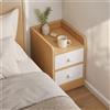 Comodino con 2 Cassetti Slim Comodino con Due Cassetti Pratico