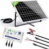 ECO-WORTHY Kit Pannello Solare 25W 12V Monocristallini:IP65 25W Modulo fotovolta